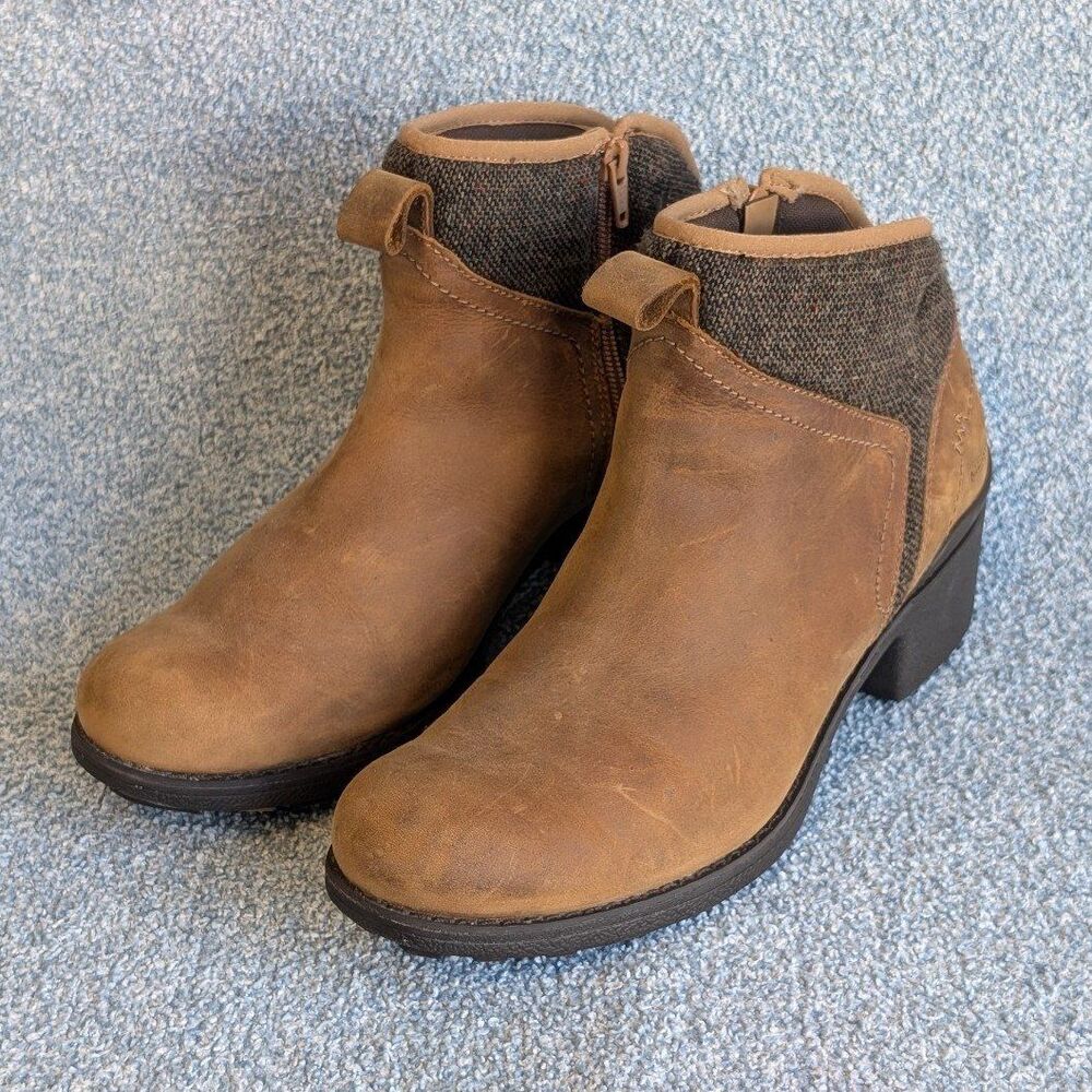 Merrell Women's Size 9.5 Chateau II Brown Suede Wool Mid Pull Side Zip Boots